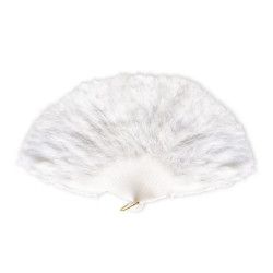 Vějíř bílý péřový